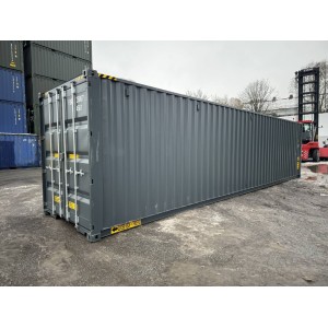 Conteneur maritime HC de 40 pieds à double porte avec système de rayonnage à pneus et éclairage