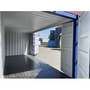 Conteneur de stockage unidirectionnel ouvert de 20 pieds RAL 5013