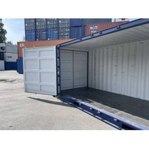 Conteneur de stockage unidirectionnel ouvert de 20 pieds RAL 5013