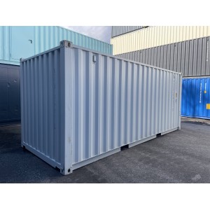 Conteneur maritime / conteneur de stockage de 20 pieds à sens unique RAL 7035