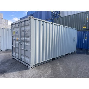 Conteneur maritime / conteneur de stockage de 20 pieds à sens unique RAL 7035