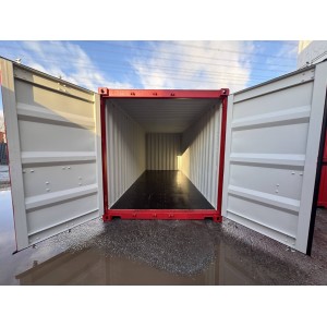 Conteneur maritime / conteneur de stockage de 20 pieds à sens unique RAL 3001