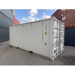 Conteneur de stockage de 20 pieds / porte pour le personnel RAL7035
