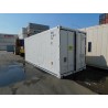 Conteneur réfrigéré de 20 pieds Carrier ML2i construit en 2001 peint en blanc