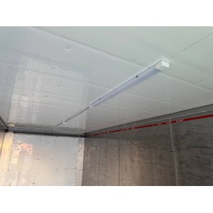 Conteneur frigorifique de 20 pieds avec éclairage LED, plancher plat, PVC, cloison de séparation