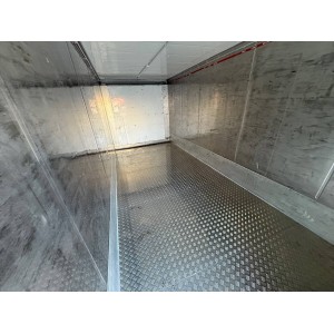 Conteneur frigorifique de 20 pieds avec éclairage LED, plancher plat, PVC, cloison de séparation