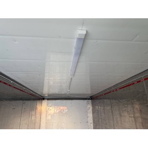 Conteneur frigorifique de 20 pieds avec éclairage LED, plancher plat, PVC, cloison de séparation