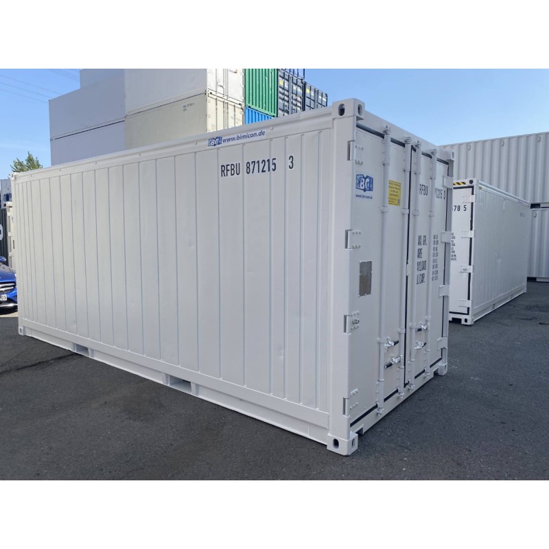 Conteneur réfrigéré Daikin de 20 pieds, construit en 2011, peint en RAL 9003