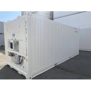 Conteneur réfrigéré Daikin de 20 pieds, construit en 2011, peint en RAL 9003