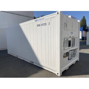 Conteneur réfrigéré Daikin de 20 pieds, construit en 2011, peint en RAL 9003