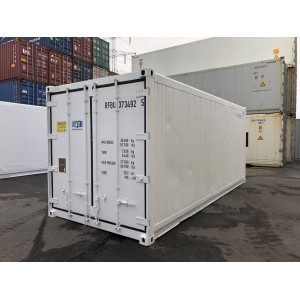Conteneur réfrigéré de 20 pieds Carrier construit en 2006, peint en RAL 9003
