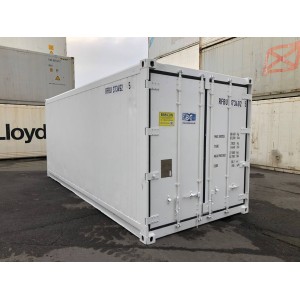 Conteneur réfrigéré de 20 pieds Carrier construit en 2006, peint en RAL 9003