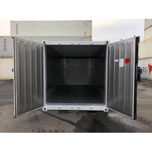 Conteneur réfrigéré de 20 pieds Carrier construit en 2006, peint en RAL 9003