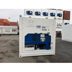 Conteneur réfrigéré de 20 pieds Carrier construit en 2006, peint en RAL 9003