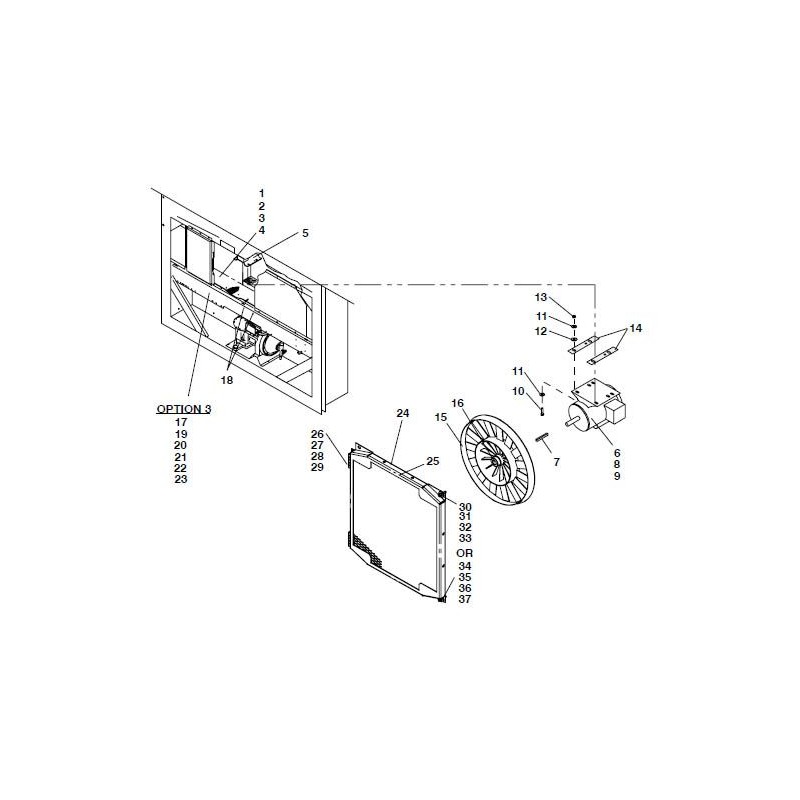 Support de moteur de ventilateur de condenseur NEUF