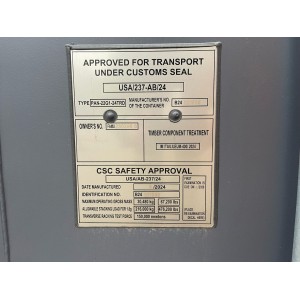 Conteneur maritime TRI DOOR de 20 pieds / 2024 / conteneur de stockage à sens unique RAL 7015